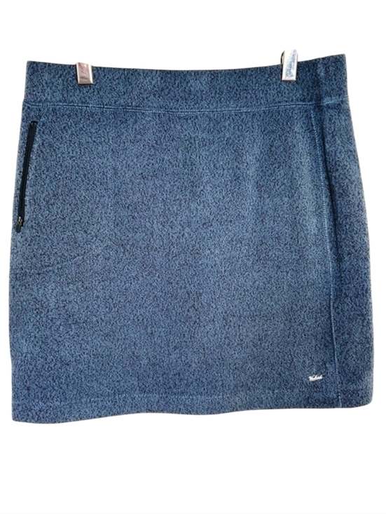 Woolrich Dresses & Skirts - Woolrich Mini Skirt Blue Marled Knit Fleece Lined Hiking Skirt Women’s S…